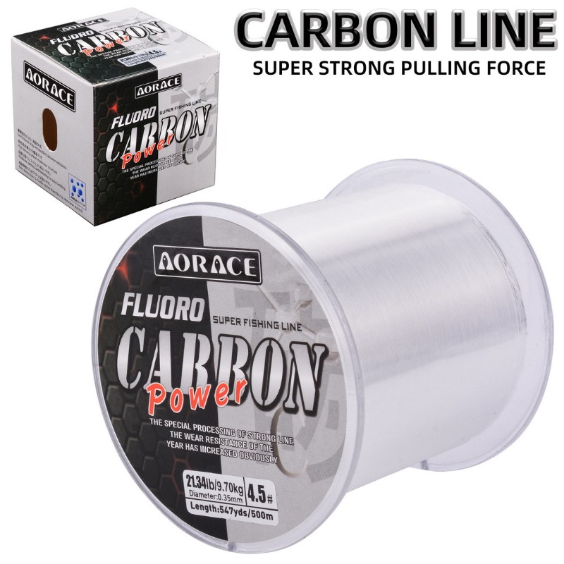 500M Fluorocarbon Fishing Line - Ice Fishing Line ulasan dan harga