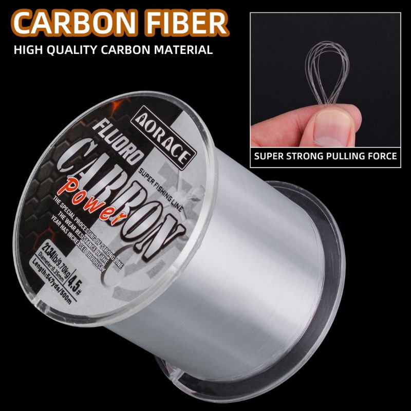 500M Fluorocarbon Fishing Line - Ice Fishing Line ulasan dan harga